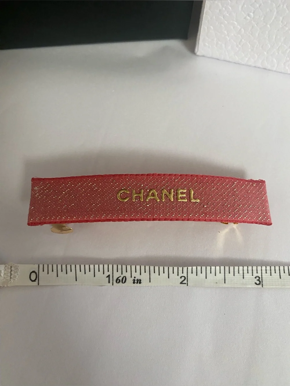 CHANEL Ribbon French Barrette